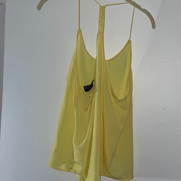 Yellow Halter Tank, sheer size 8 - Picture 4 of 4